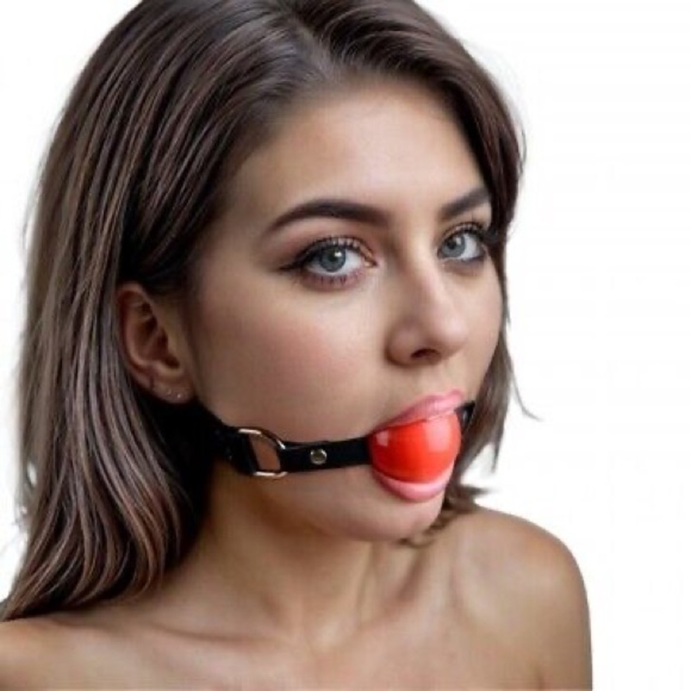 Red Ball Gag for Denying Hawk Tuah